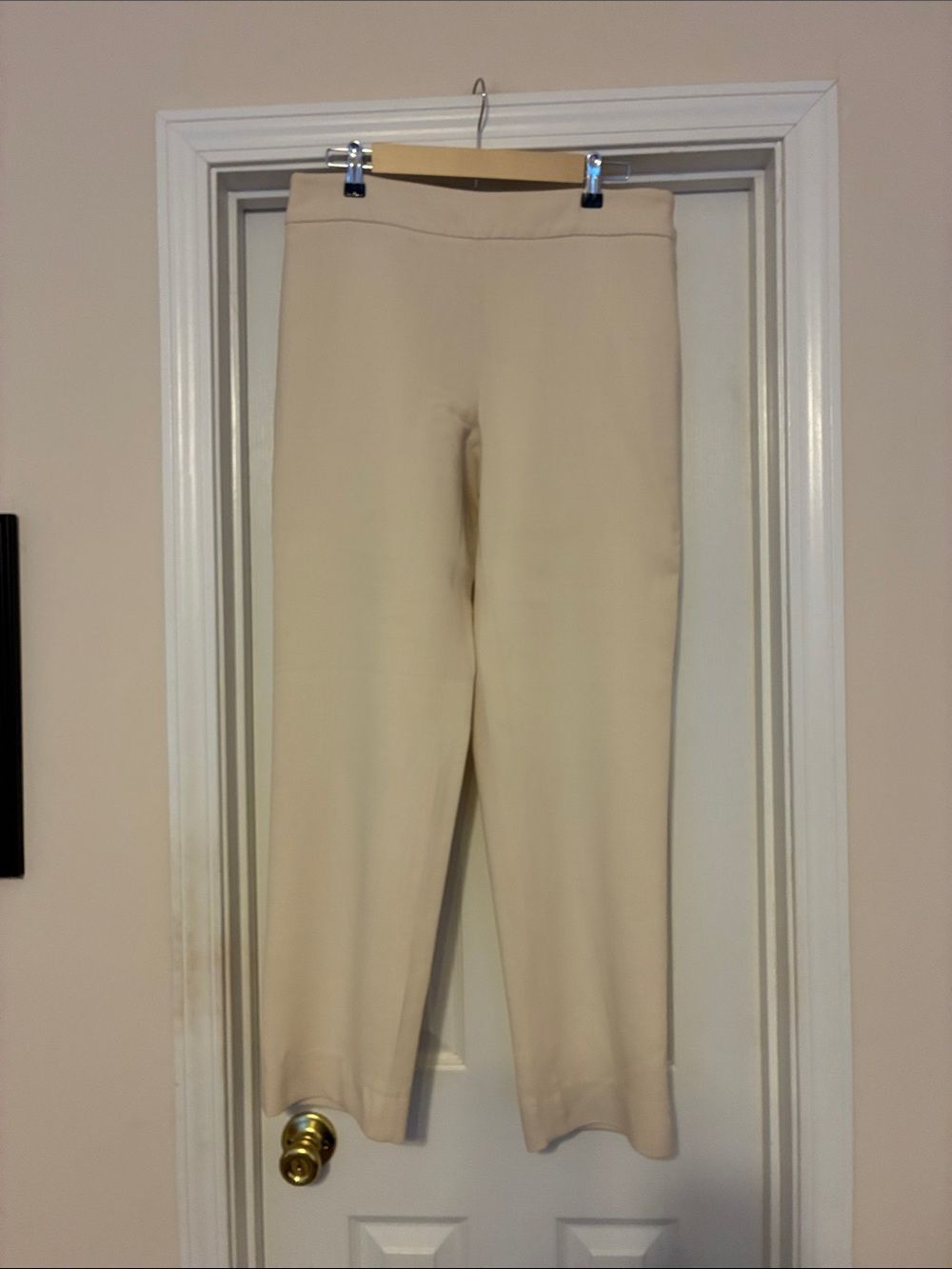 Worth Cream Straight-Leg Trousers size 10
